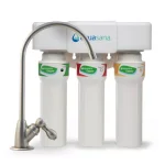 Aquasana 3-Stage Max Flow Under Counter Water Filtration System with Brushed Nickel Faucet thumbnail 1