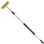 DocaPole 12 ft. Telescoping Window Cleaning Kit with Dual Pivot Squeegee and Microfiber Scrubber thumbnail 1
