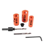 Klein Tools Bi-Metal Electrician's Hole Saw Kit with Arbor and Adapter, 3-Piece Set thumbnail 5