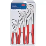 Knipex 3-Piece Forged Steel Nickel Plated Pliers Wrench Set thumbnail 1