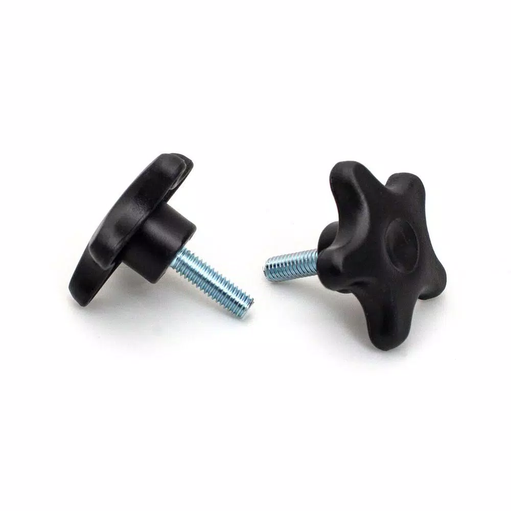 POWERTEC 1/4 in.-20 5-Star Stud Knob, 5-Pack