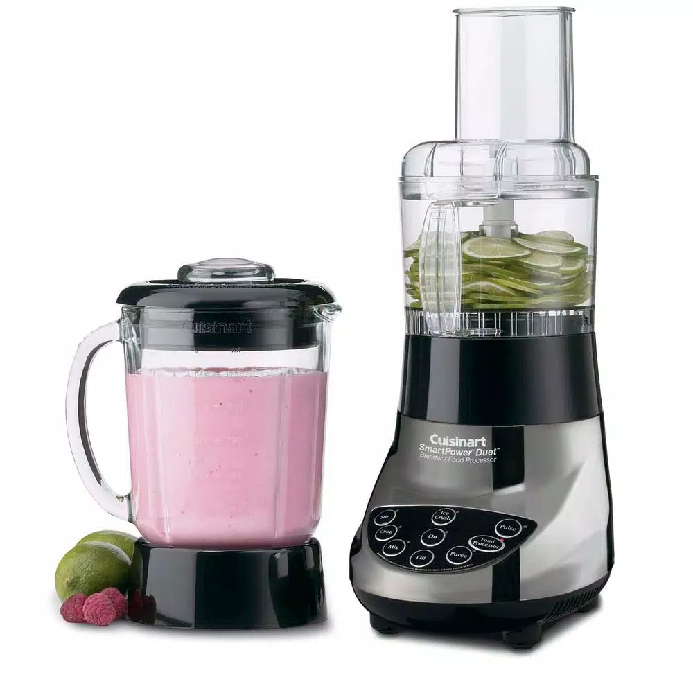 Cuisinart SmartPower Duet 7-Speed Blender and 3-Cup Food Processor, Brushed Chrome
