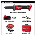 Milwaukee M18 FUEL 1/4 in. Brushless Cordless Die Grinder Kit with Two 5.0 Ah Batteries and Charger thumbnail 2