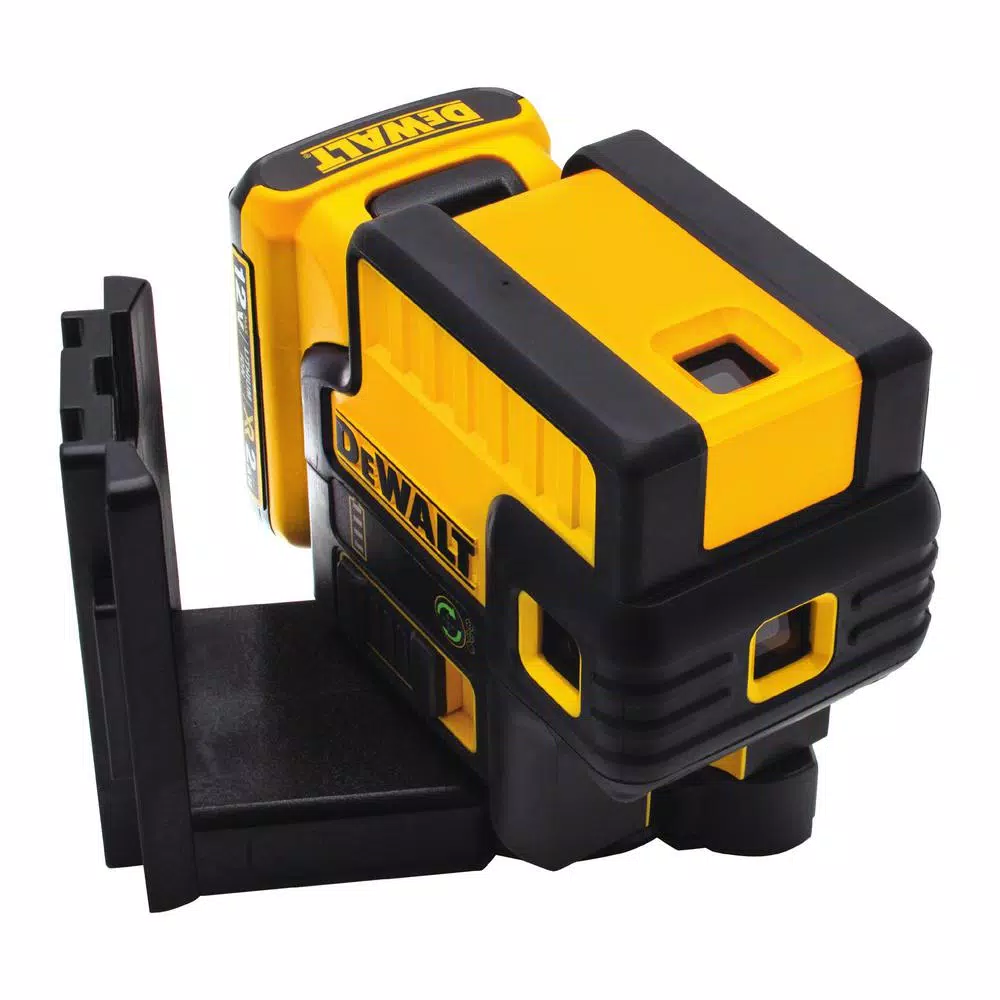 DEWALT 12V MAX Green 5-Spot Self-Leveling Laser Level Kit with 2Ah Battery, Charger & TSTAK Case