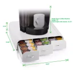 Mind Reader Anchor 36-Capacity White K-Cup Storage Drawer with Heat-Resistant Top thumbnail 4