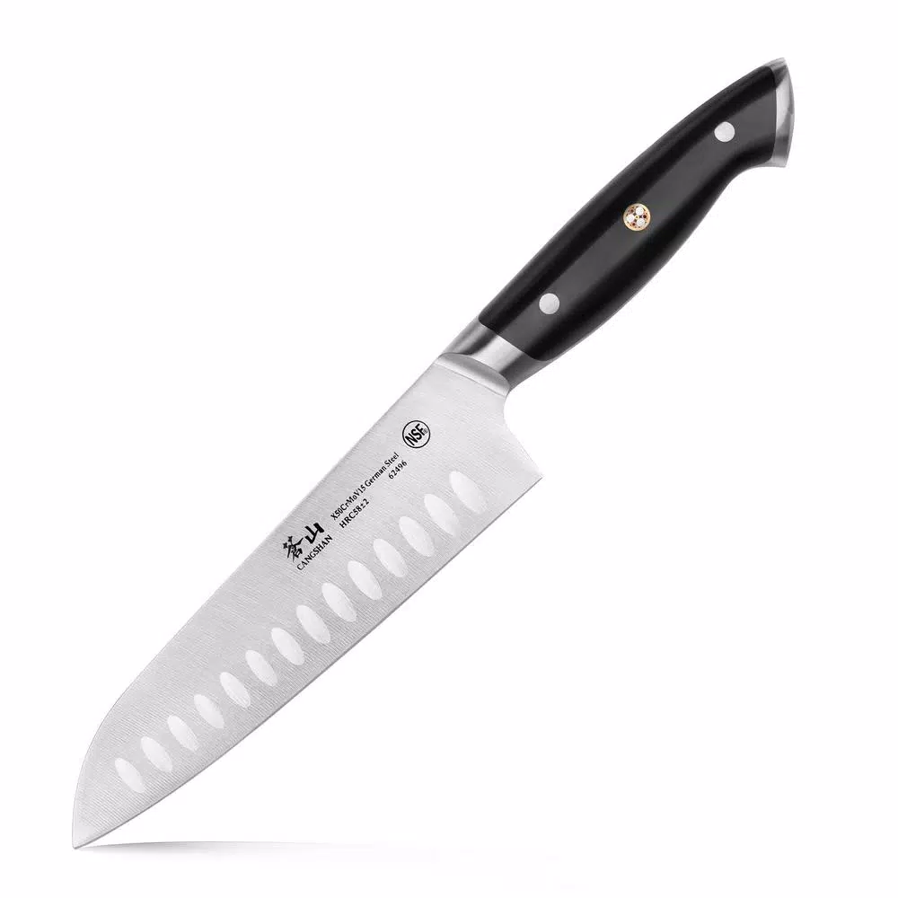 Cangshan Z Series 7 in. Santoku Knife - Forged German Stainless Steel with Ergonomic Handle