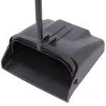 Continental 12 in. Upright Lobby Dust Pan with Vinyl-Coated Steel Handle, Black thumbnail 5