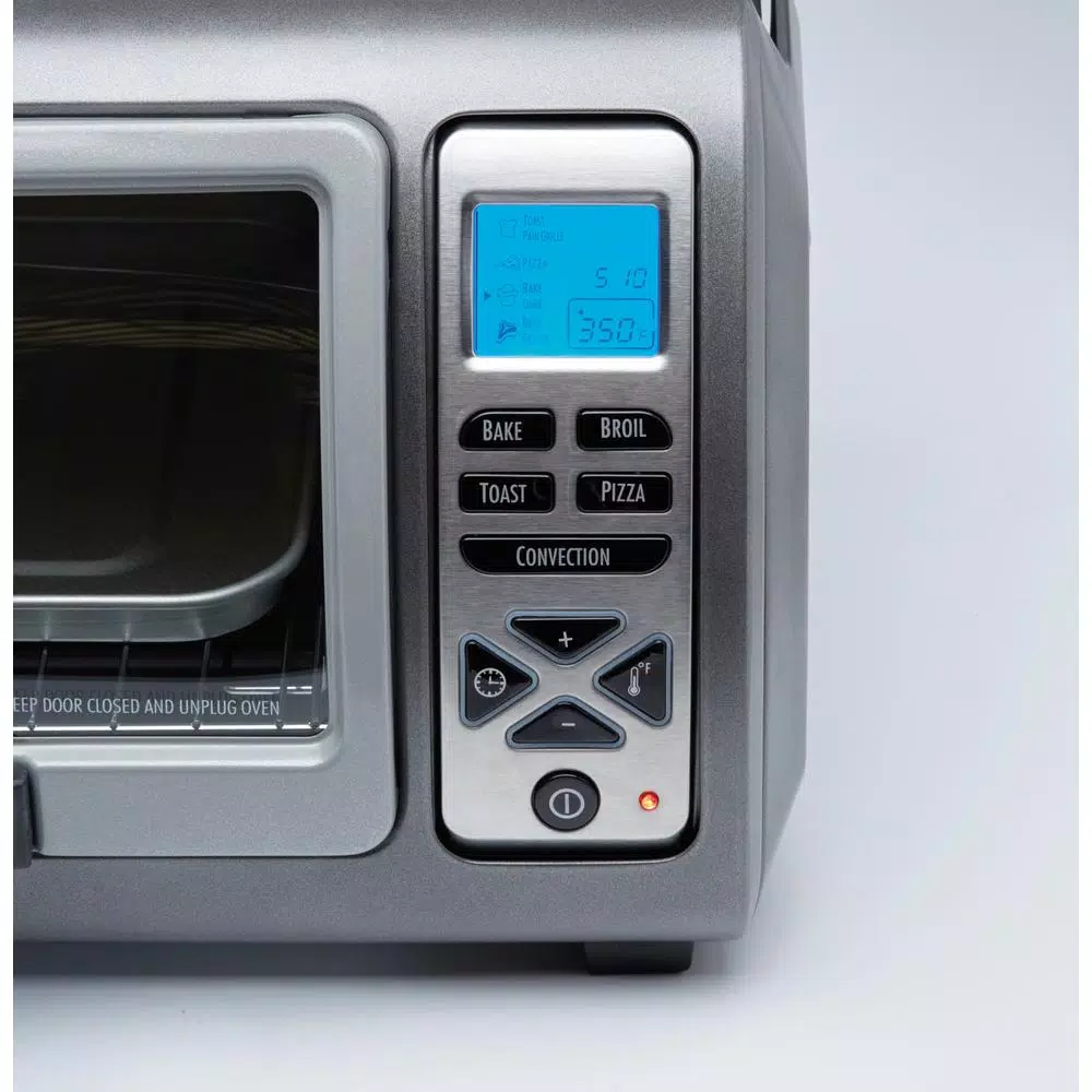 Hamilton Beach 1400-Watt 6-Slice Easy Reach Roll-Top Toaster Oven, Silver