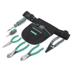Commercial Electric 7-Piece Electrician's Tool Set with 6-Pocket Tool Pouch thumbnail 4