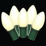 Brite Star 25-Light Frosted White C7 Old Fashioned Incandescent String Lights (Set of 2) thumbnail 1
