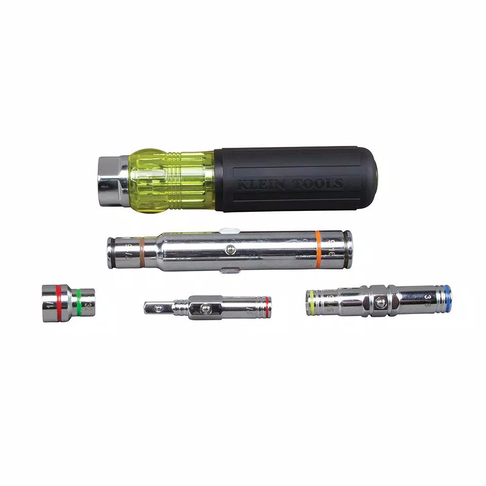 Klein Tools 7-in-1 Heavy Duty Multi-Nut Driver with Wrench-Assist Handle