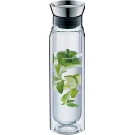 alfi .8 Qt. Double-Wall Borosilicate Glass Carafe with Stainless Steel Lid thumbnail 4