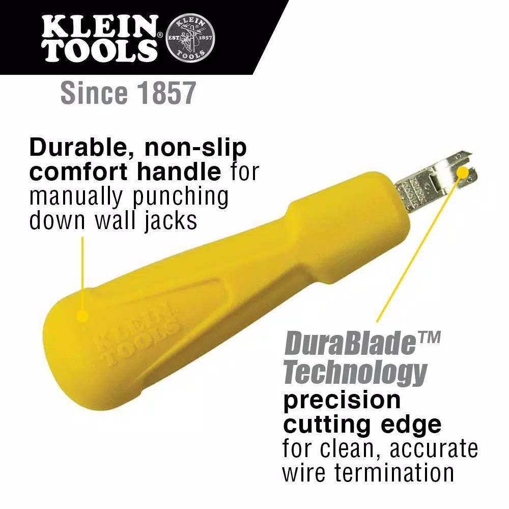 Klein Tools Twisted Pair Installation Kit with Crimper, Stripper, and Punch Down Tool