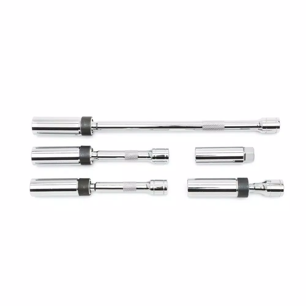 GEARWRENCH 3/8 in. Drive 6-Point Magnetic Swivel Spark Plug Socket Set, 5-Piece