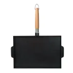 MasterPan Innovative Series 15 in. Cast Aluminum Nonstick Grill and Griddle Pan, Black thumbnail 4