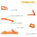 POWERTEC 5-Piece Plastic Safety Push Block and Push Stick Set thumbnail 7
