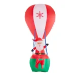 Airblown 12 ft. Inflatable Santa in Hot Air Balloon with Northern Sky Light Show Projection thumbnail 1