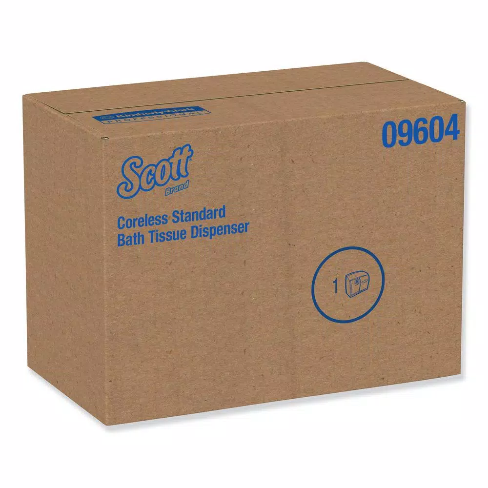Scott Essential Coreless Double Roll Bathroom Tissue Dispenser, Smoke Gray