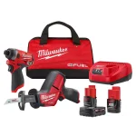 Milwaukee M12 FUEL 12V Lithium-Ion Brushless Hackzall and Impact Driver 2-Tool Combo Kit thumbnail 1