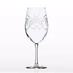 Rolf Glass Olive Branch 18 oz. All Purpose Wine Glass Set of 4 - Diamond-Wheel Engraved thumbnail 5