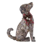 Home Accents Holiday 2.5 ft Meadow Frost Brown LED Dog Christmas Yard Decoration thumbnail 1