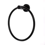 Italia Florence Wall Mounted Hand Towel Ring - Matte Black thumbnail 1