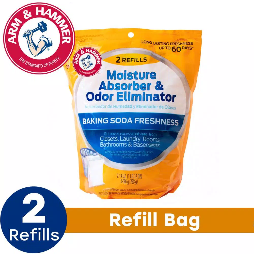 Arm & Hammer Moisture Absorber and Odor Eliminator Refill, 14 oz. (2-Pack)