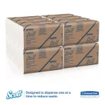 Scott Essential Multi-Fold White Paper Towels, 9.2 x 9.4 in, 250 per Pack, 16 Packs per Carton thumbnail 4