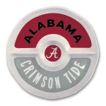 Magnolia Lane Alabama NCAA Officially Licensed 15 in. Melamine Chip and Dip Serving Tray thumbnail 1