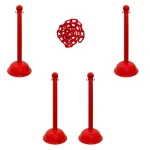 Mr. Chain Heavy-Duty Stanchion and Chain Kit, Red thumbnail 1