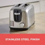 Black+Decker 2-Slice Stainless Steel Pop-Up Toaster with Browning Control thumbnail 4