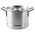 IMUSA 32 Qt. Aluminum Stovetop Steamer with Lid and Steam Tray thumbnail 4