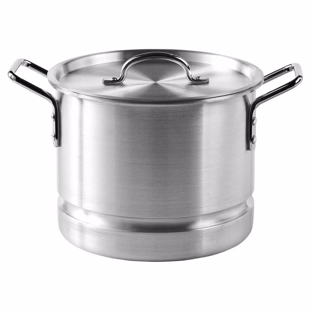 IMUSA 32 Qt. Aluminum Stovetop Steamer with Lid and Steam Tray