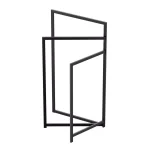 Gatco 3-Tier Freestanding Rectangle Towel Rack, Matte Black thumbnail 1