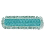 Rubbermaid Commercial Products HYGEN 24 in. Microfiber Dust Mop Pad with Fringe, Green thumbnail 1