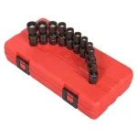 SUNEX TOOLS Sunex 1/4 in. Drive Metric Universal Magnetic Impact Socket Set, 11-Piece thumbnail 1