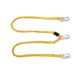 WERNER Upgear 6 ft. SoftCoil Twin Leg Lanyard with Energy Absorbing Inner Core and Snap Hooks thumbnail 4