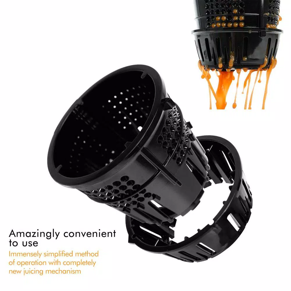 Boyel Living Silver Slow Masticating Cold Press Juicer, High Yield Vertical Juicer with 30 Speeds