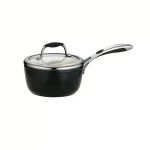 Tramontina Gourmet Ceramica Deluxe 1.5 qt. Aluminum Ceramic Nonstick Sauce Pan with Glass Lid, Metallic Black thumbnail 1