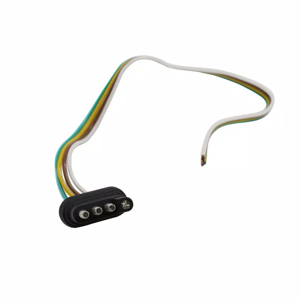 TowSmart 12 in. 4-Way Flat Trailer Electrical Connector Wiring Harness