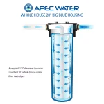 APEC Water Systems 20 in. Big Blue Whole House Water Filter Housing, 1 in. Inlet/Outlet thumbnail 3