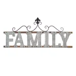 Stratton Home Decor Family Wall Sign - Rustic Wood and Metal Farmhouse Decor thumbnail 2