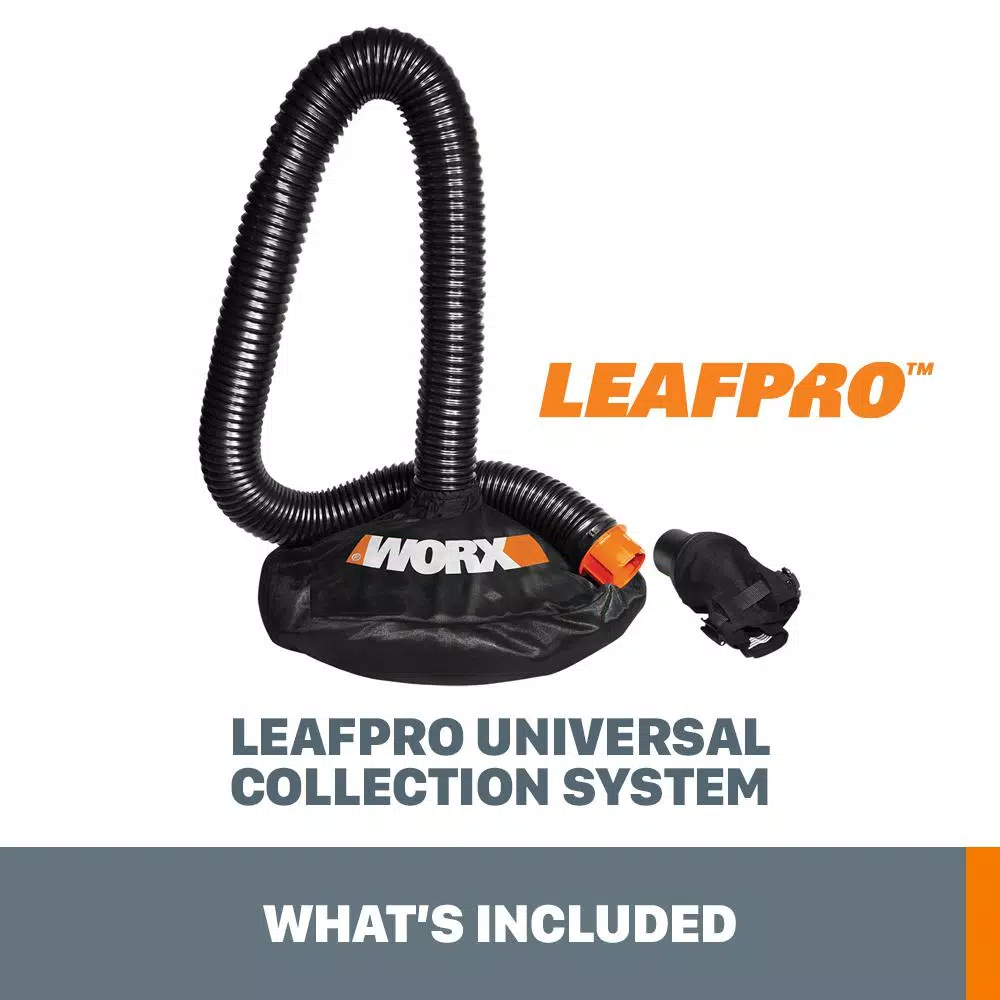 Worx LEAFPRO Universal Leaf Collection System - High Capacity Blower/Vac Attachment