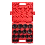 SUNEX TOOLS Sunex 4684 3/4 in. Drive Metric Heavy Duty Impact Socket Set, 17-Piece thumbnail 1