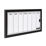 DesignOvation Wyeth Magnetic Dry Erase Weekly Calendar Memo Board with Frame thumbnail 2