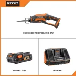 RIDGID 18V OCTANE Cordless Brushless One-Handed Reciprocating Saw Kit with 2.0 Ah Battery and Charger thumbnail 2