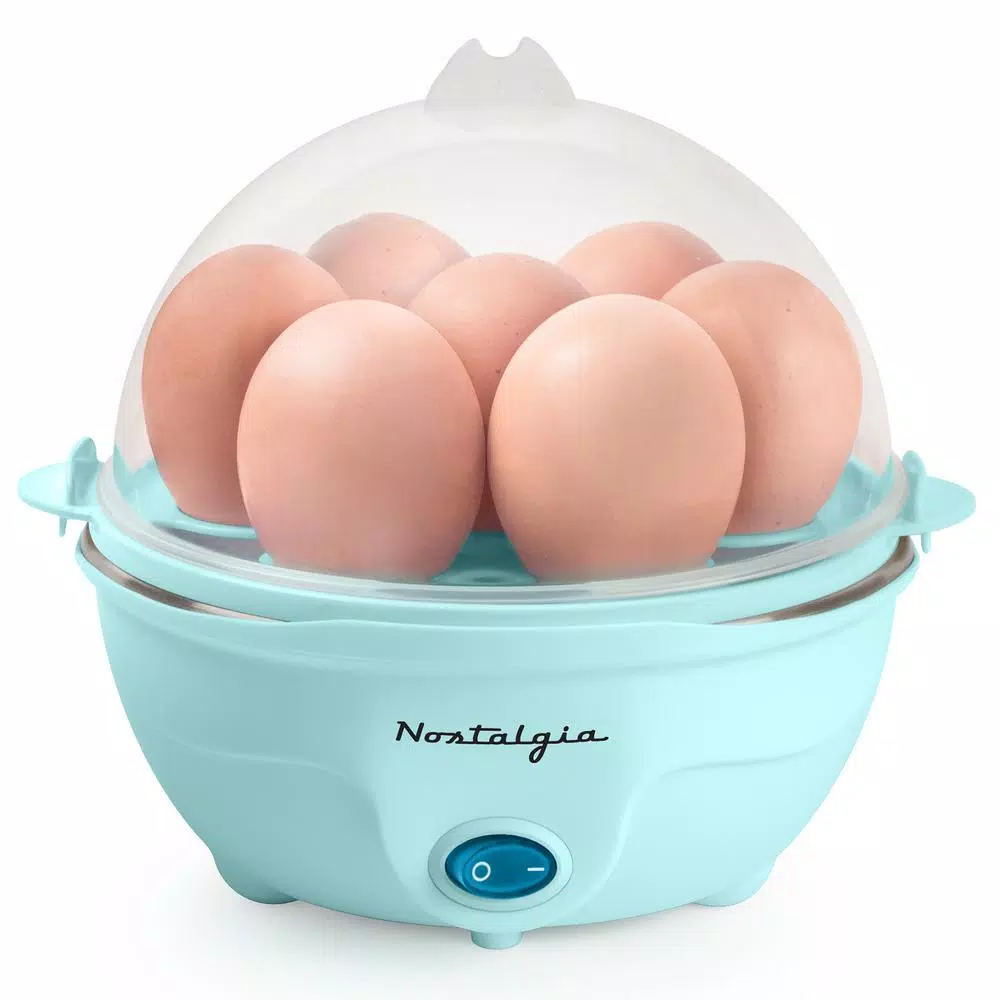 Nostalgia Premium Nostalgia 7-Egg Aqua Egg Cooker - Multi-Function Steamer & Poacher