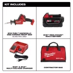Milwaukee M18 FUEL 18V Brushless Cordless Hackzall Reciprocating Saw Kit with 5.0Ah Battery, Charger & Bag thumbnail 2