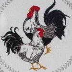 Kay Dee Farmers Market Rooster Print Cotton Multi Braided Placemats, Set of 4 thumbnail 2
