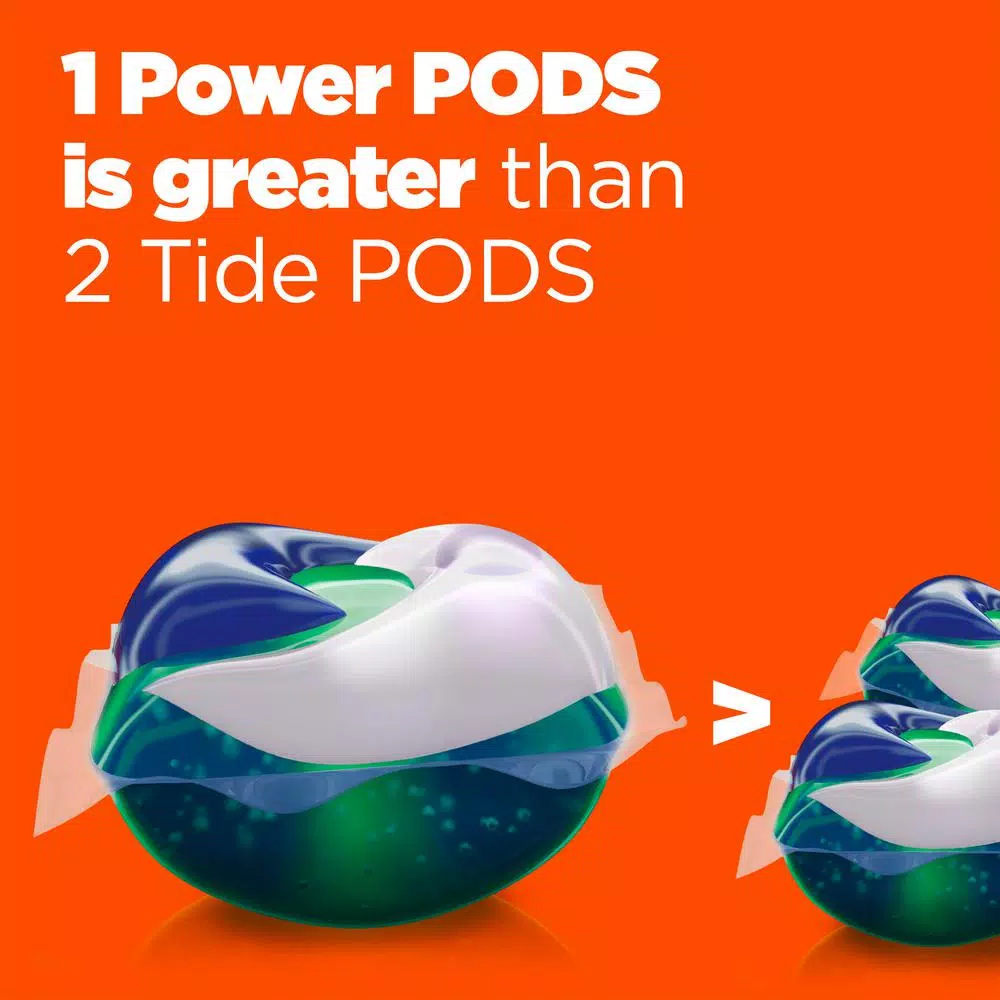 Tide Heavy Duty 10X Hygienic Clean Power Pods Laundry Detergent, Original Scent, 21-Count (4-Pack)